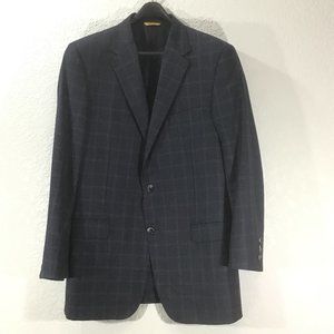 Hickey Freeman Blue Plaid Sports Coat or Blazer